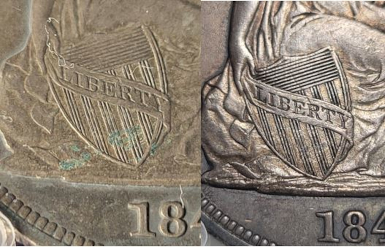 1845-$1-Liberty-Seated-Silver-Dollar
